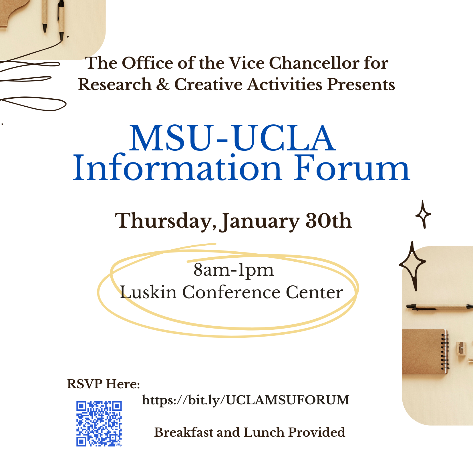 UCLA-MSU HBCU Initiative Information Forum flyer