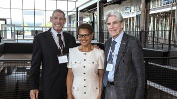 Gary Michelson, Karen Bass, and Julio Frenk
