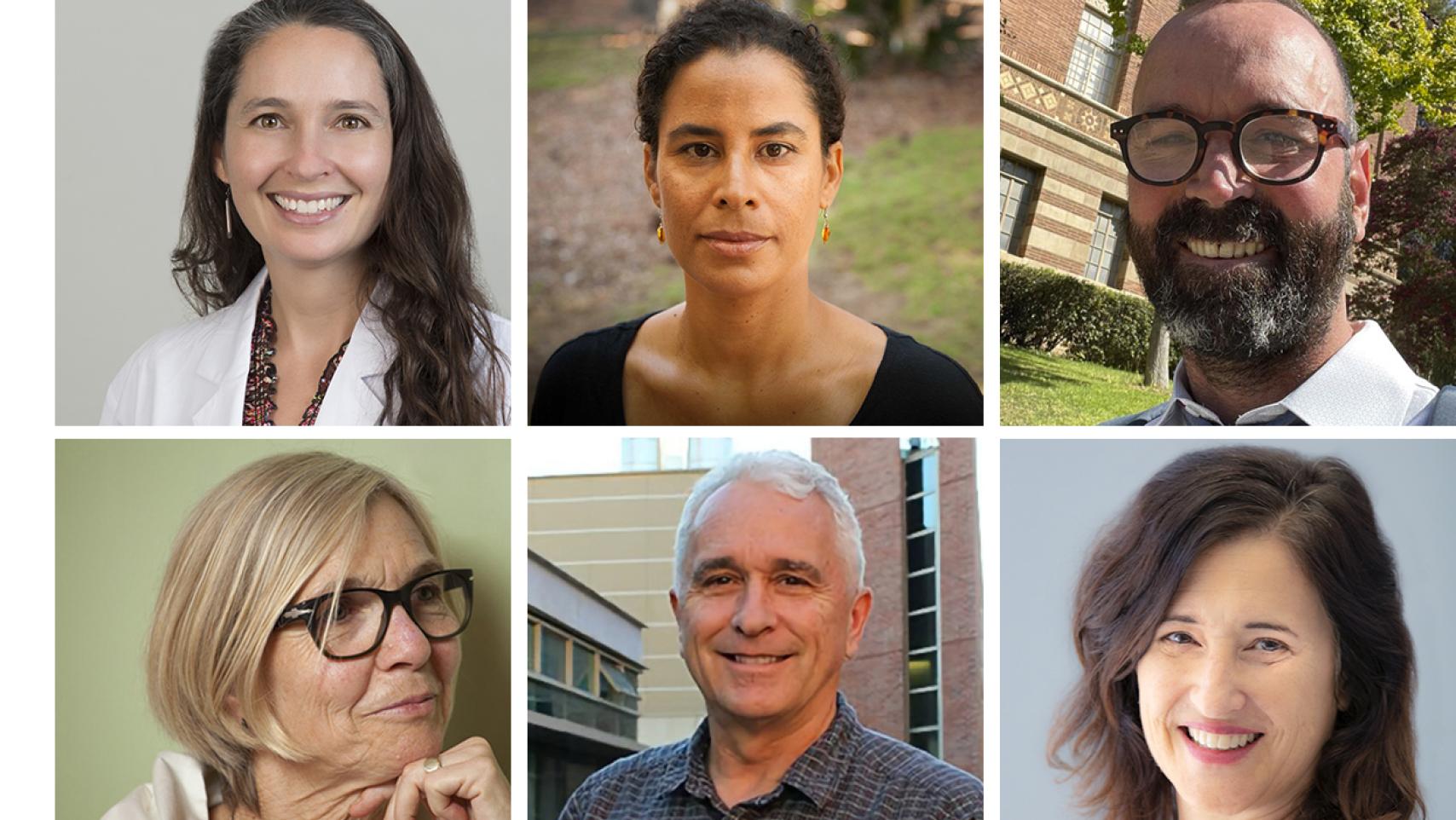6 headshots of Public Impact Research Award winners