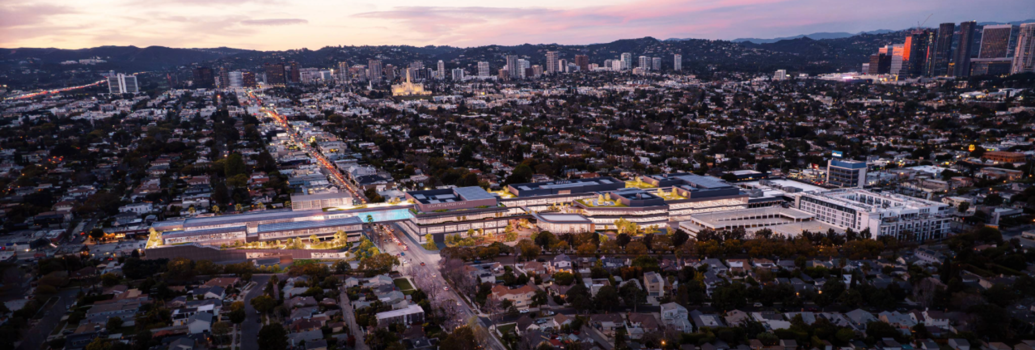 Aerial photo of UCLA Research Park